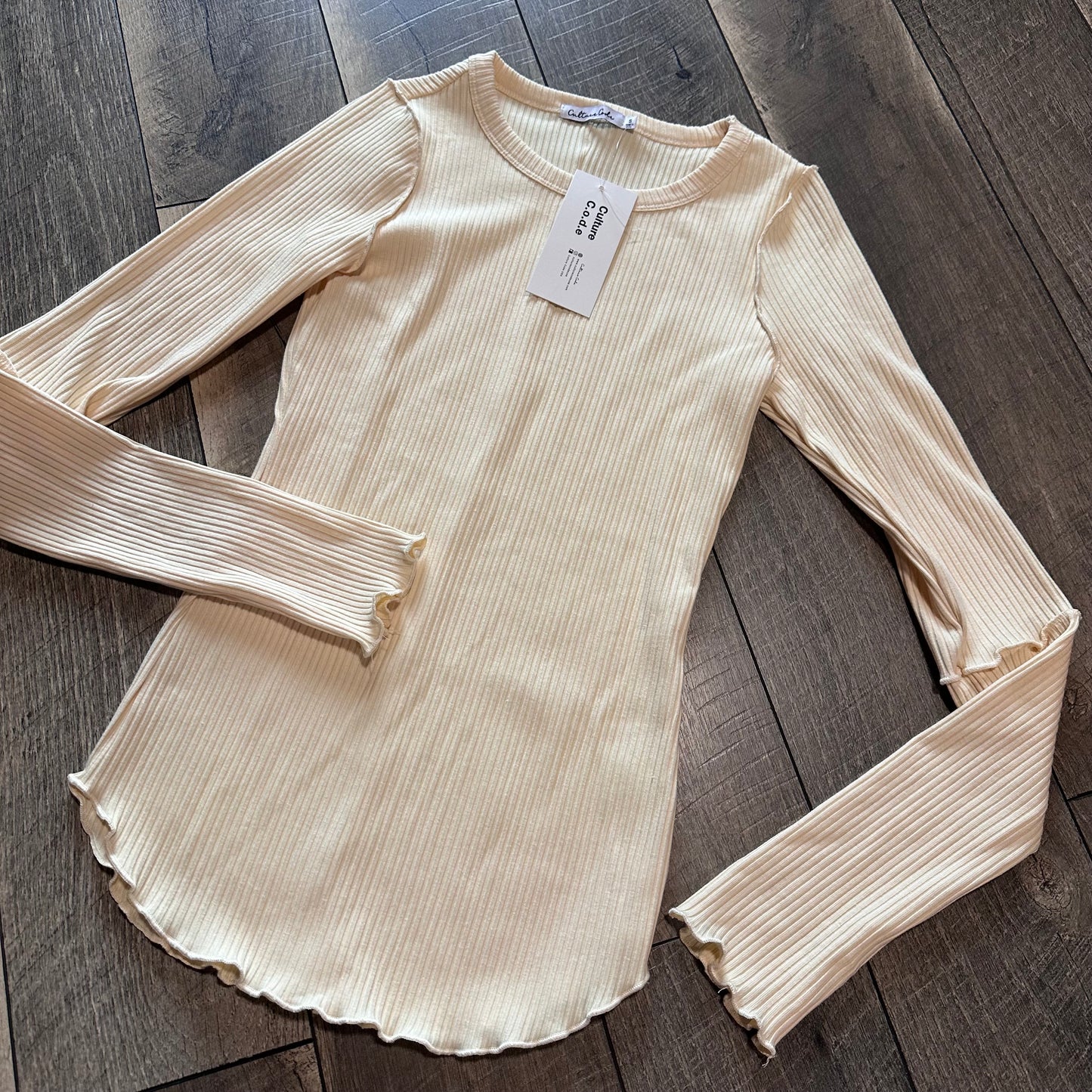 NWT🫘 Culture Code Vanilla Bean Long Sleeve