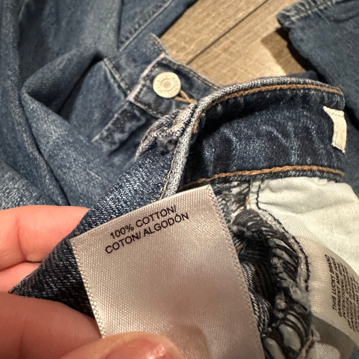 Lucky Brand Hi Rise Wide Leg Jeans