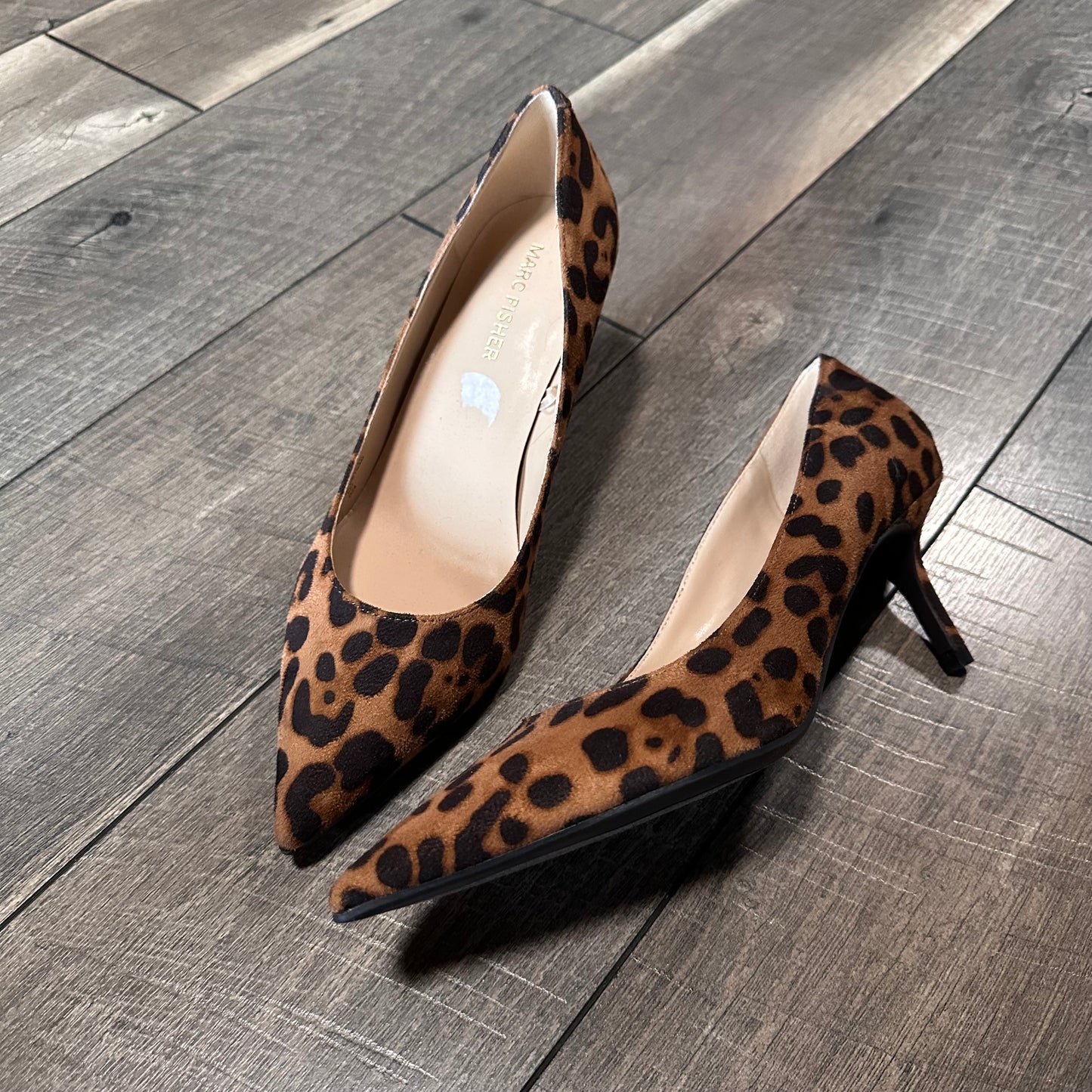 Marc Fisher Leopard Pointed Toe Heels