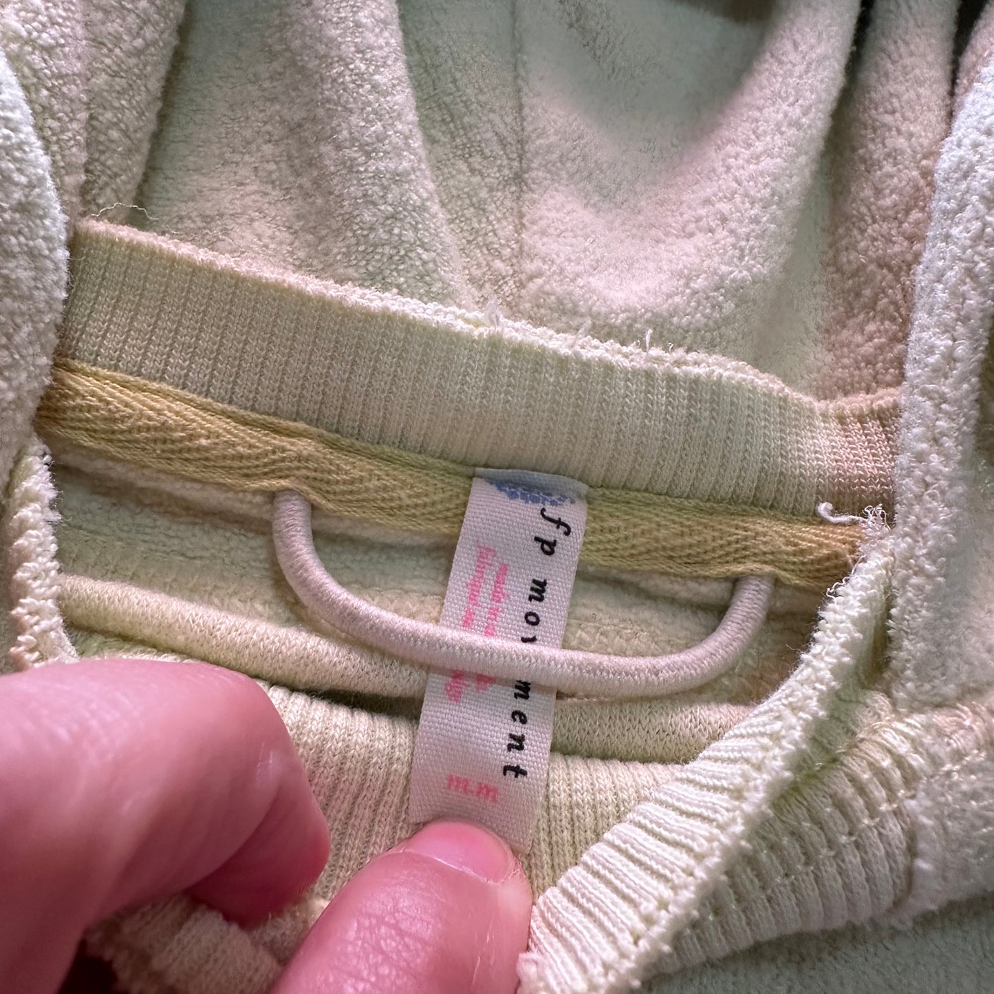 Free People Movement Oversized Terry Cloth Crop Hoodie