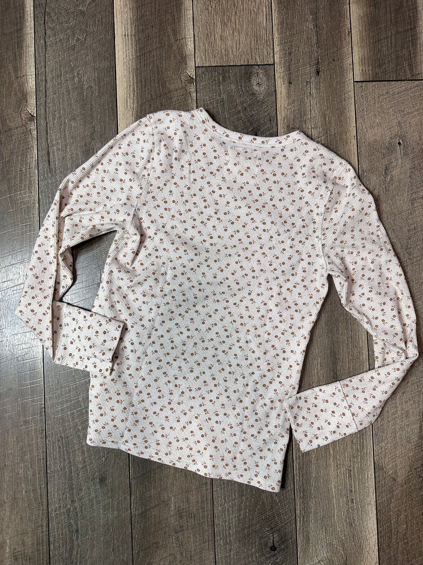 Aerie Waffleknit Floral Long Sleeve