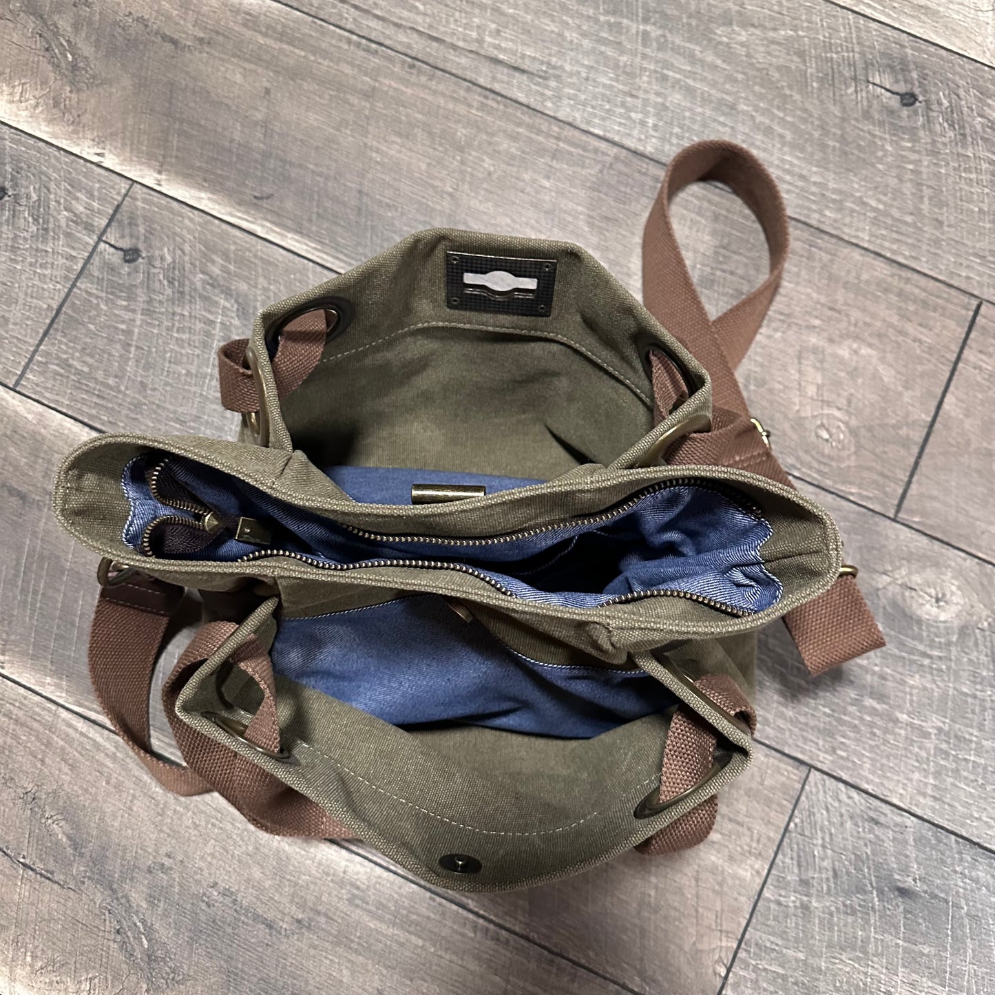 ZEDE Pont Des Arts Canvas Crossbody Bag