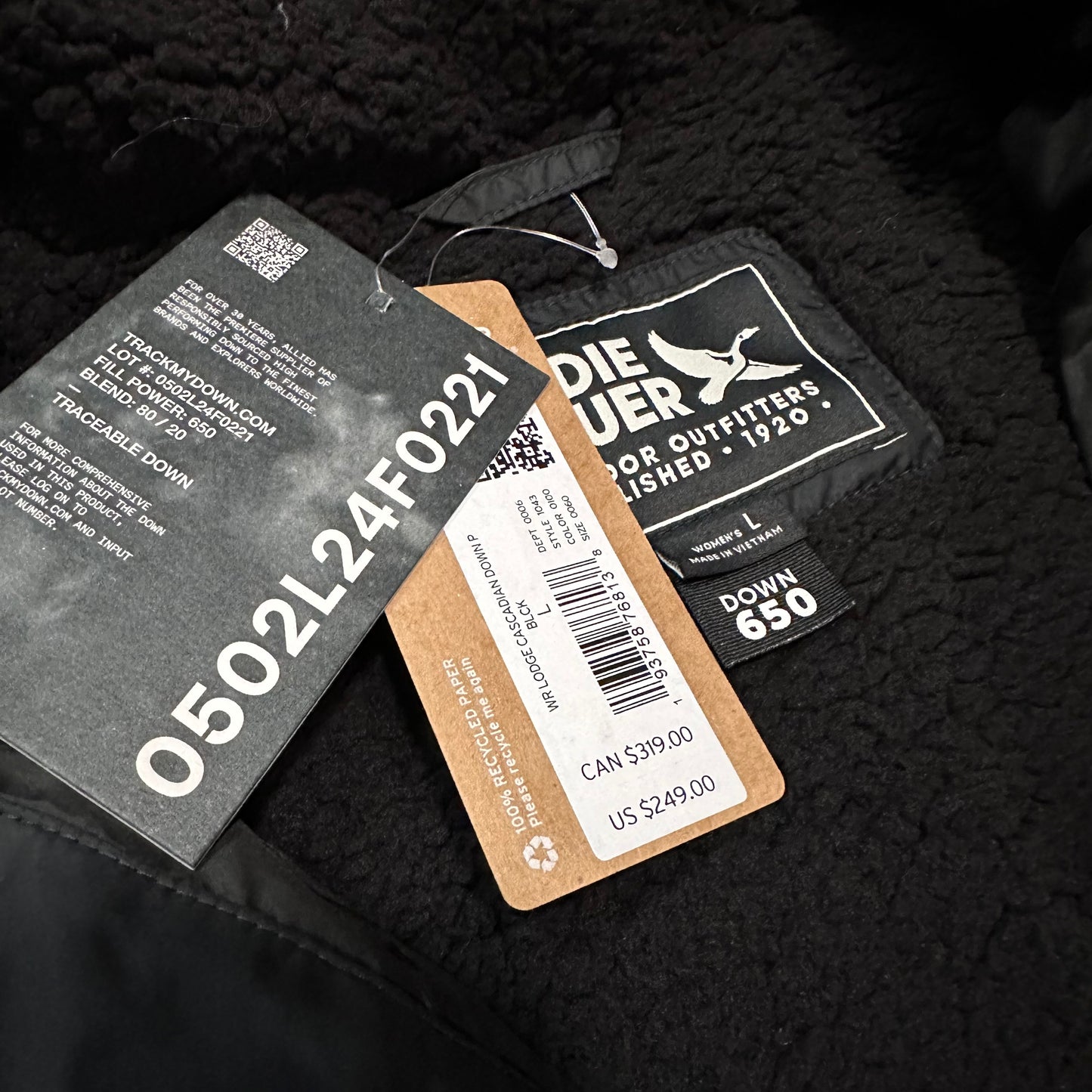 Eddie Bauer Women's Sun Valley Frost Down Parka Jacket (new with tags)