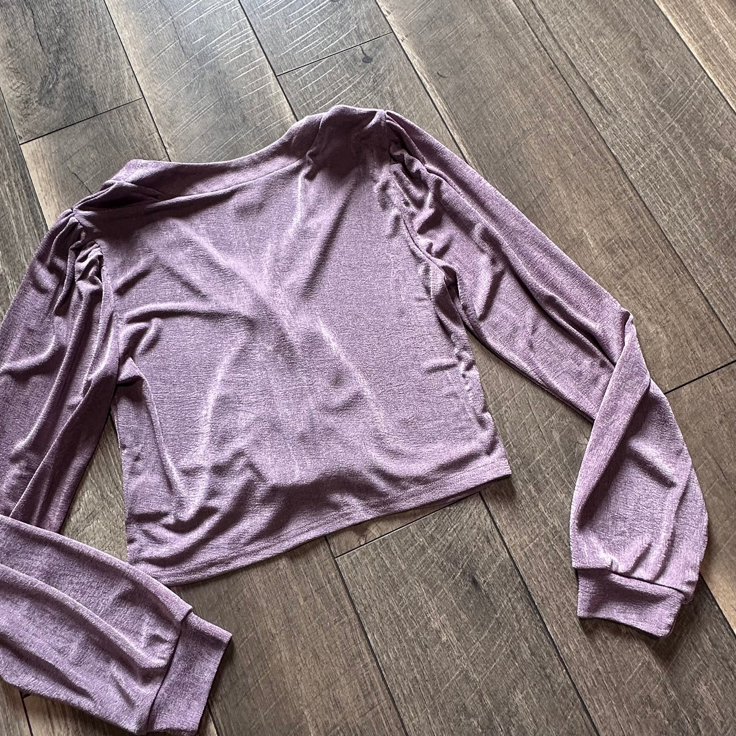 Sew in Love Purple Crop Button Down (new without tags)