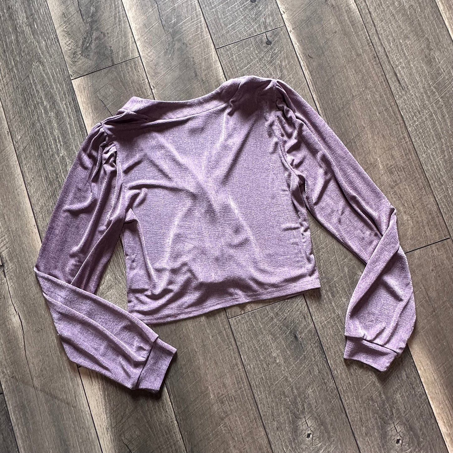 Sew in Love Purple Crop Button Down (new without tags)