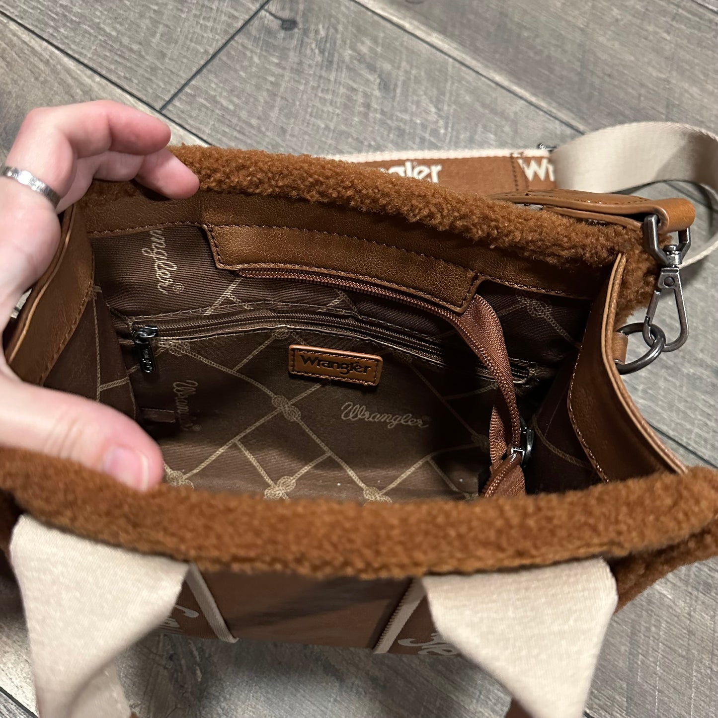 Wrangler Color Block Small Tote Crossbody