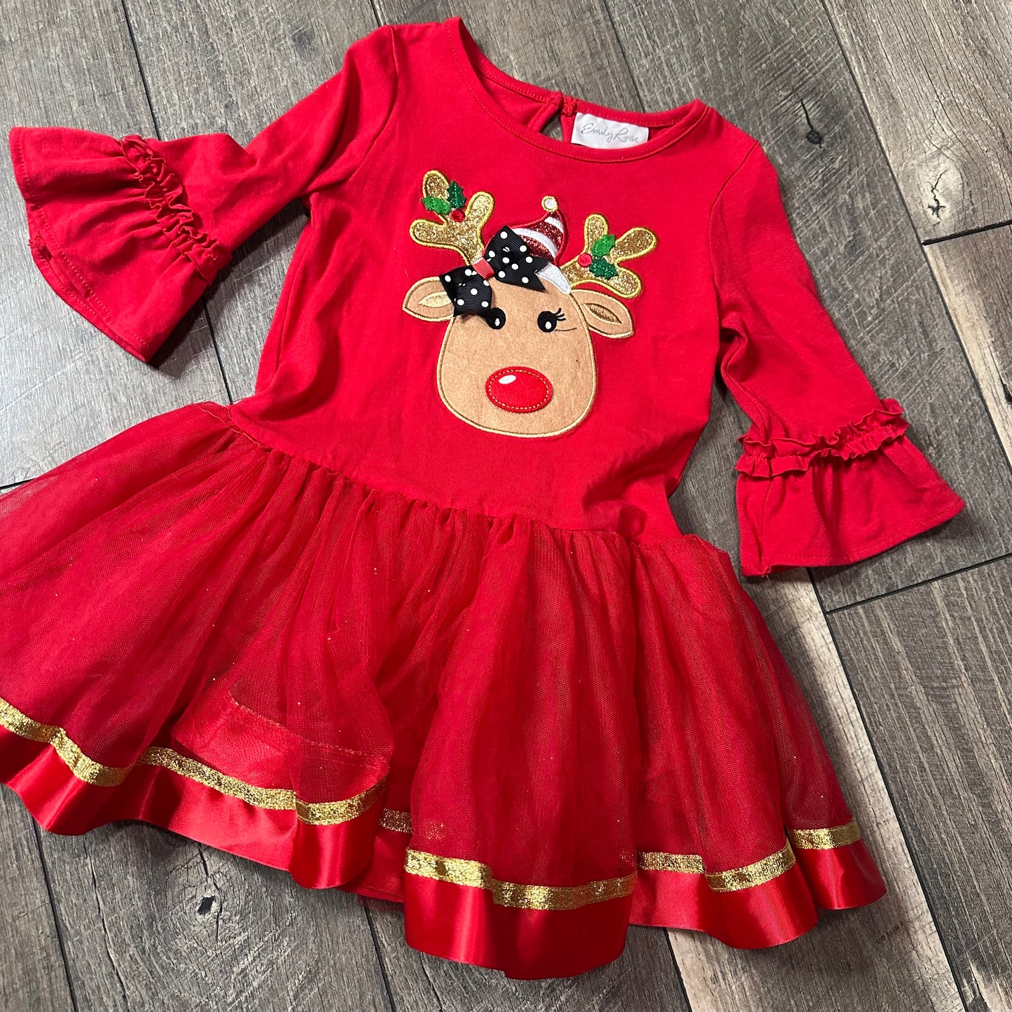 Emily Rose Reindeer Dress (no pants)