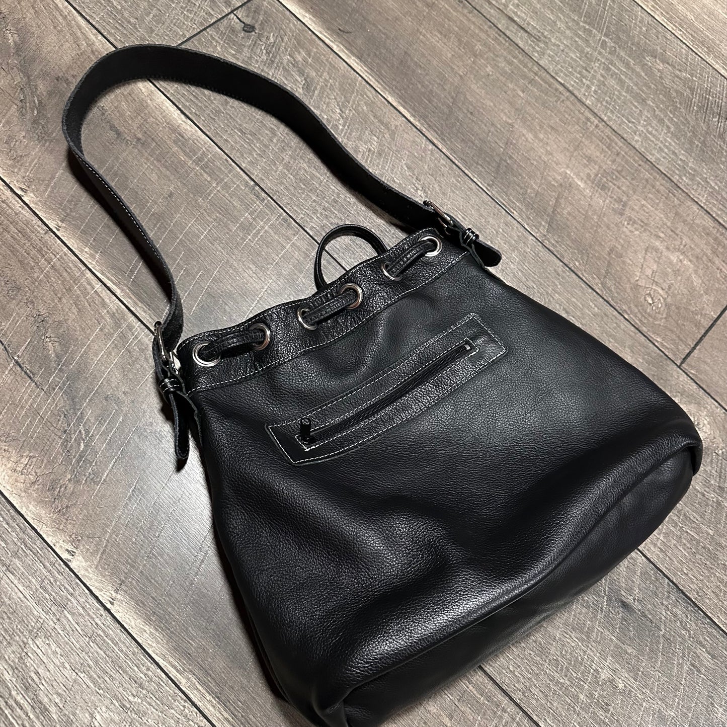 Harley-Davidson Leather Bucket Bag