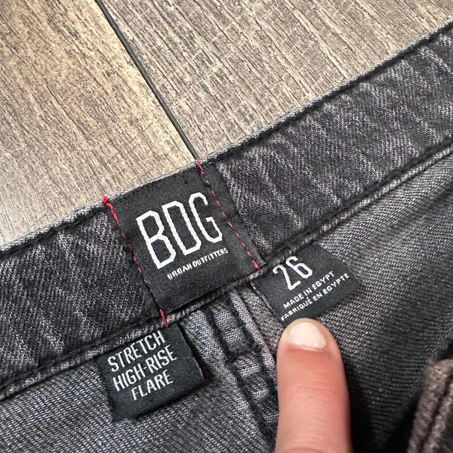 BDG Black Hi Rise Flare Jeans