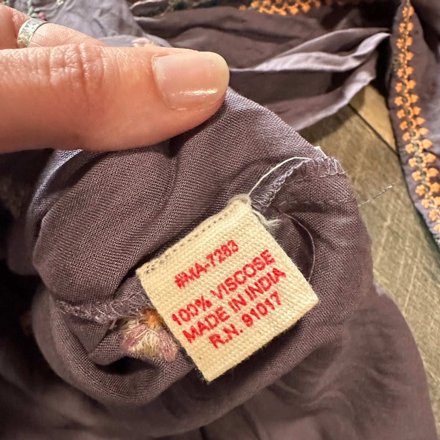 Solitaire Embroidered Long Sleeve Top (new with tags)