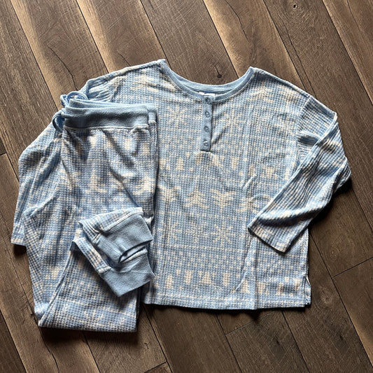 Joyspun Winter Wonderland Waffleknit Pajamas