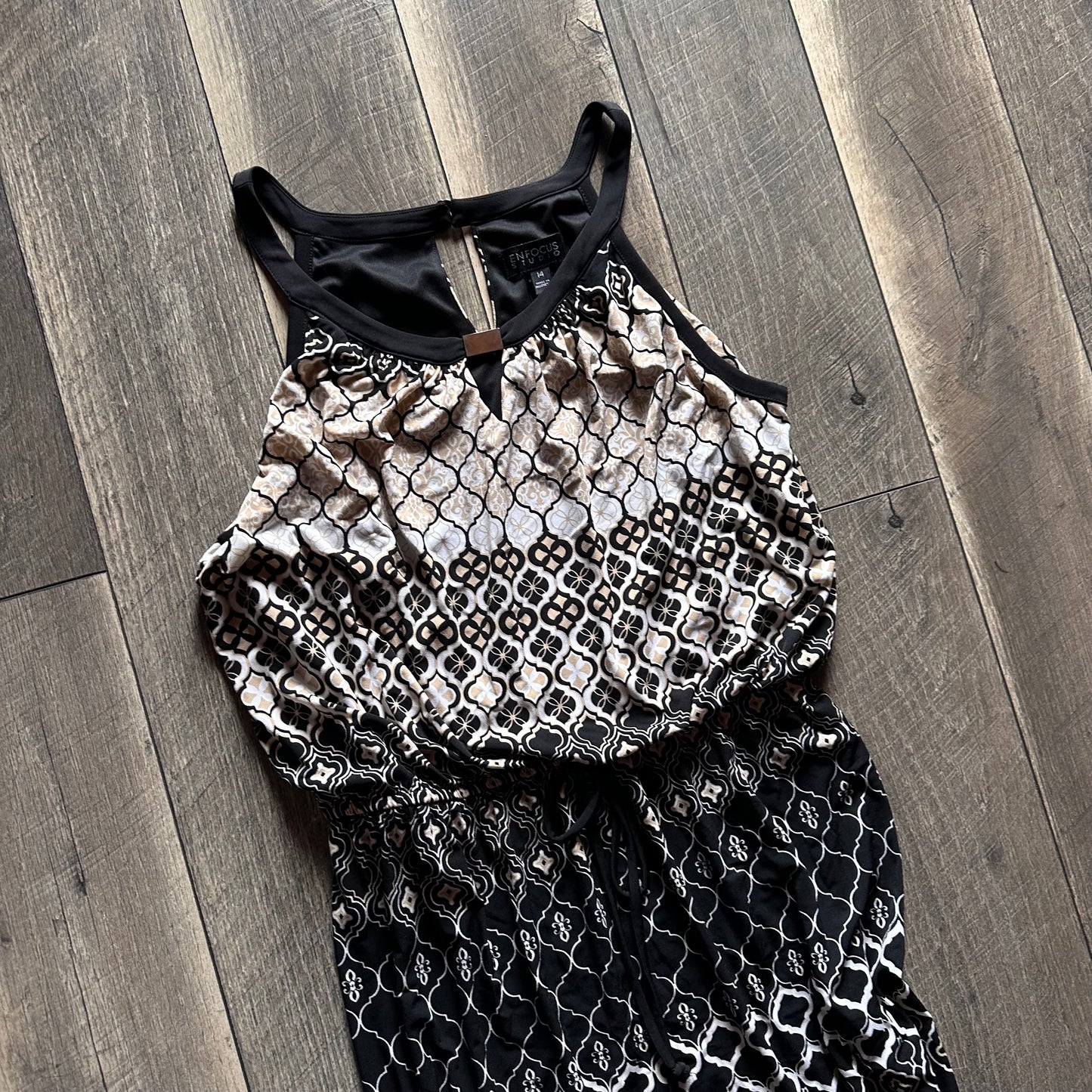 Enfocus High Neck Maxi Dress