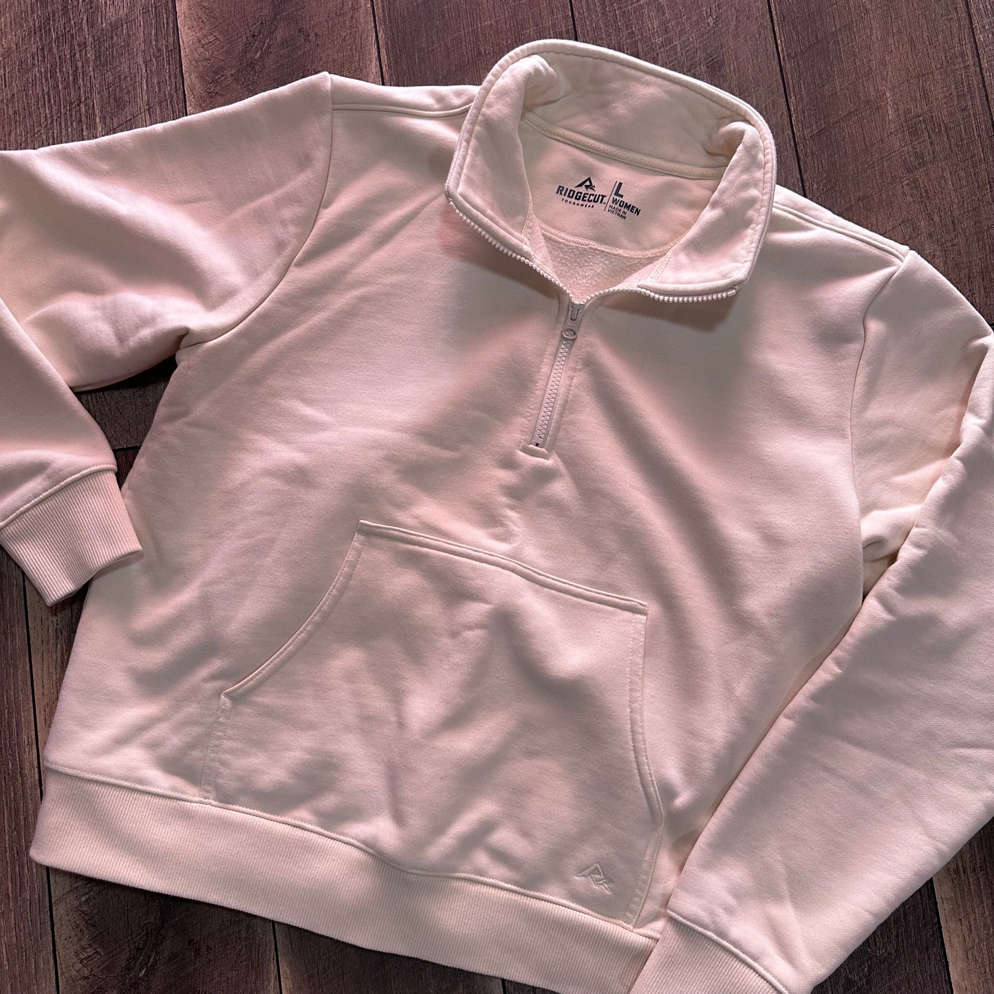 Ridgecut Toughwear 1/2 Zip Pullover Cream