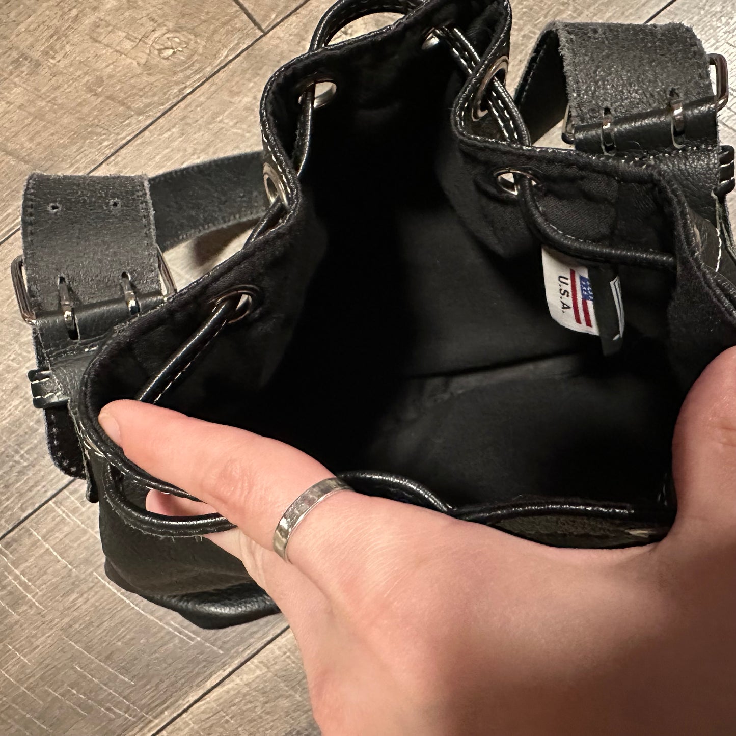 Harley-Davidson Leather Bucket Bag