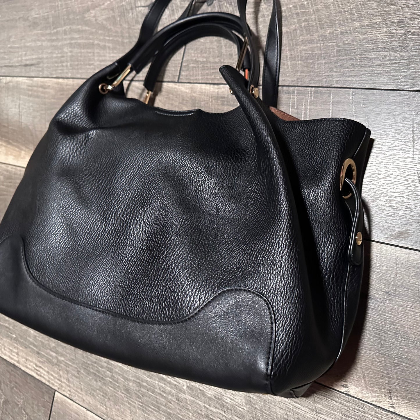 Sondra Roberts Squared Vegan Leather Tote Bag