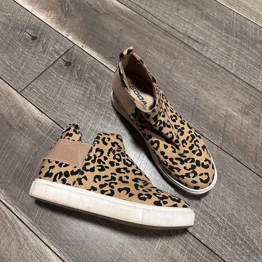 Soda Leopard Ankle Booties