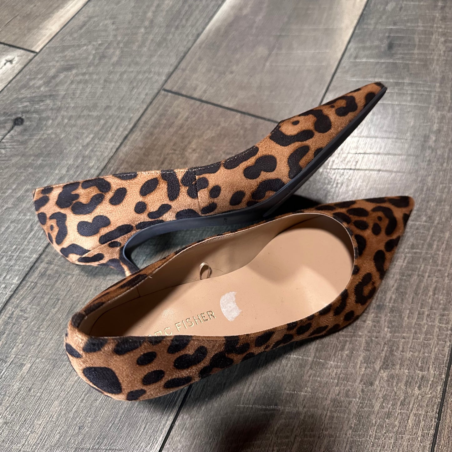 Marc Fisher Leopard Pointed Toe Heels