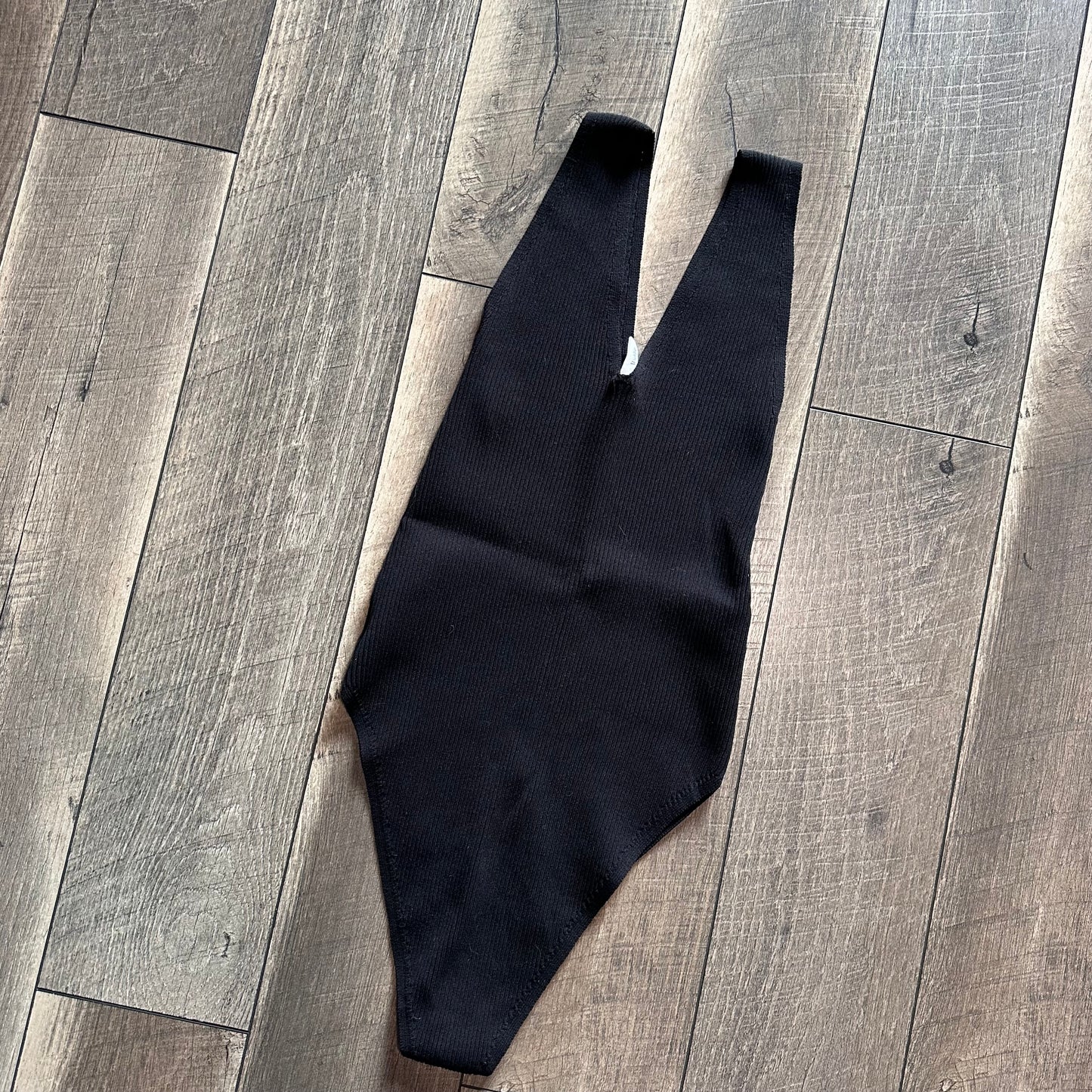 Wishlist Black Stretchy Ribbed Bodysuit