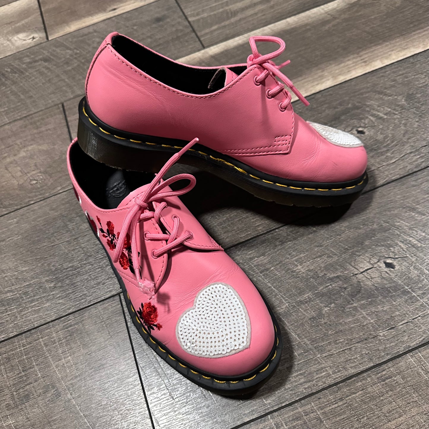 Dr. Martens 1461 Sequin Hearts Shoes