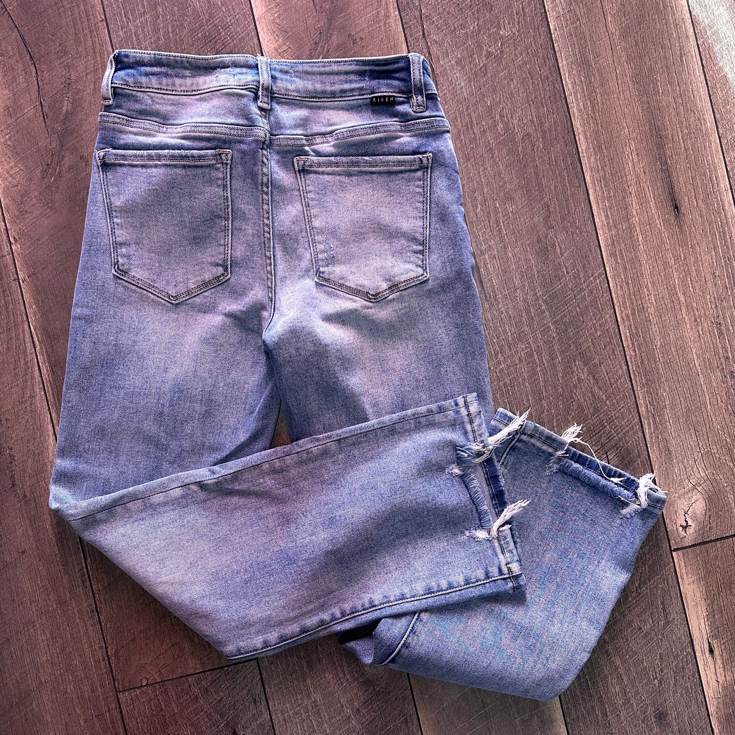 Wild Oak Boutique x Risen Hi Rise Relaxed Straight Leg Jeans