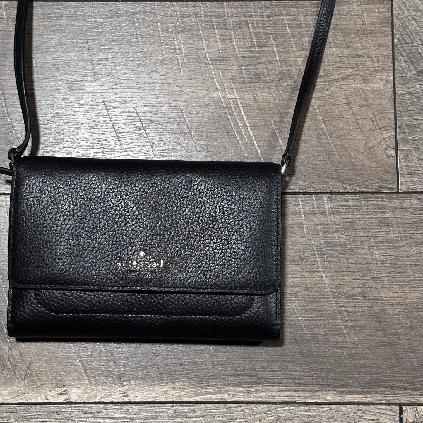 Kate Spade Pebble Leather Wallet Crossbody