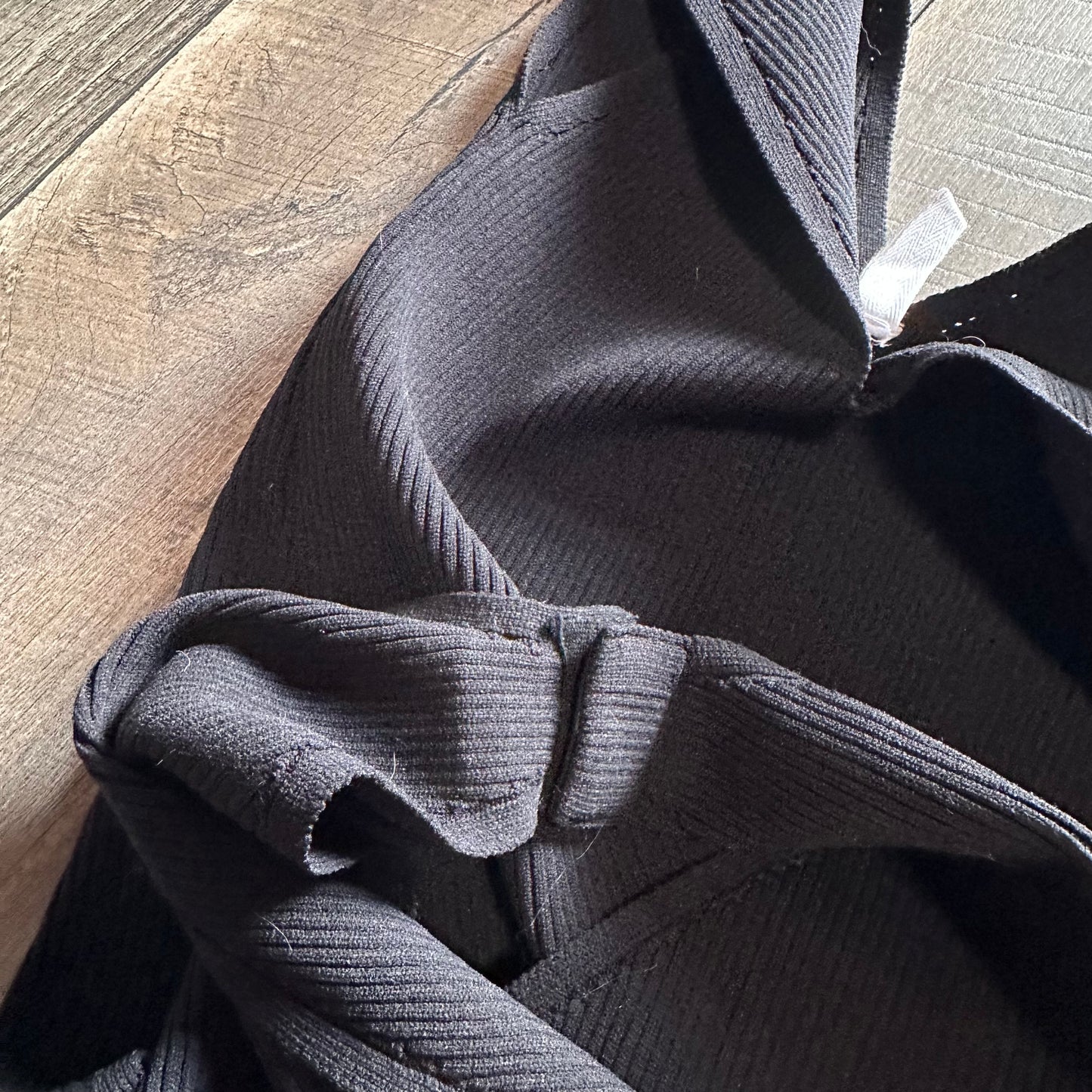 Wishlist Black Stretchy Ribbed Bodysuit