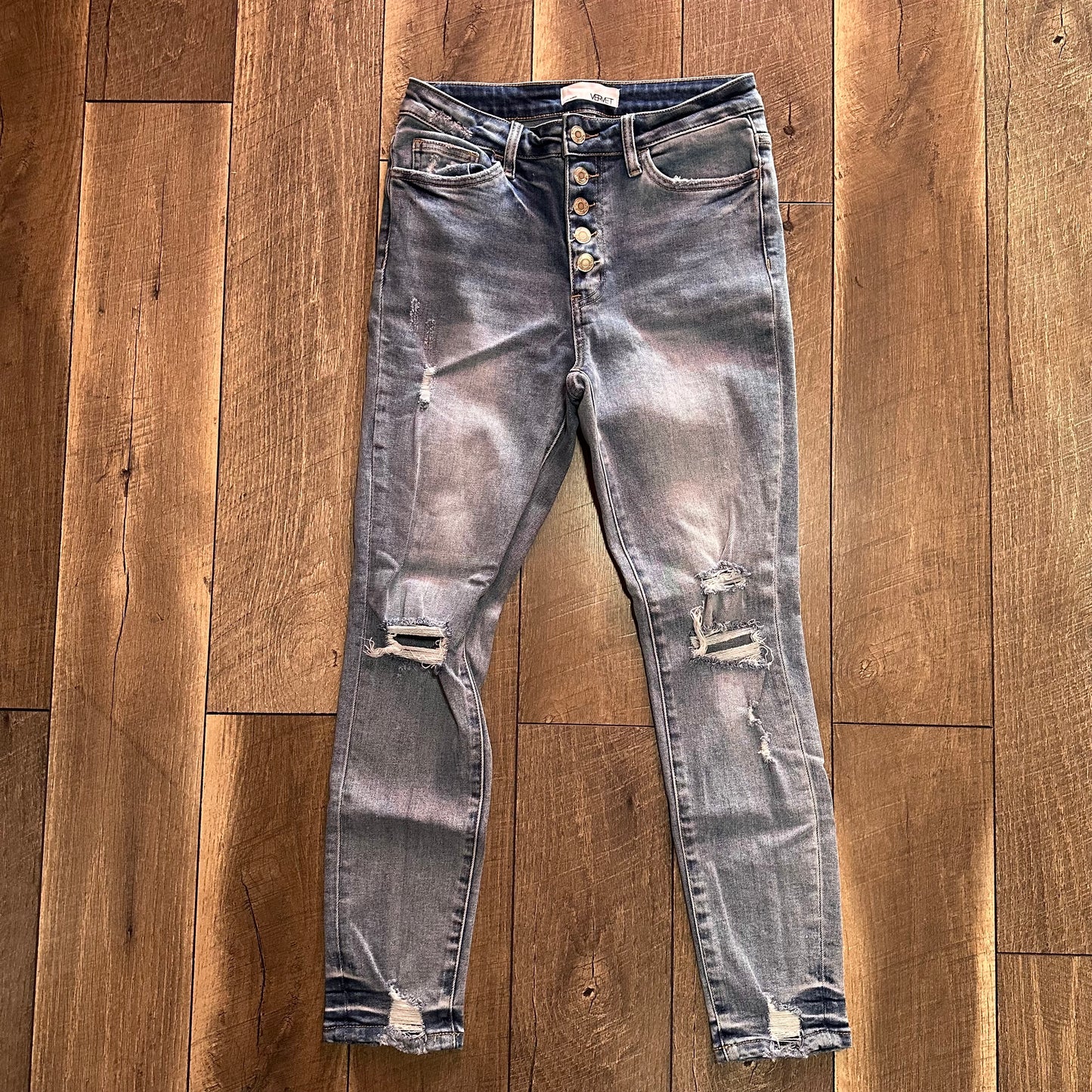 Vervet Buttonfly Skinny Jeans