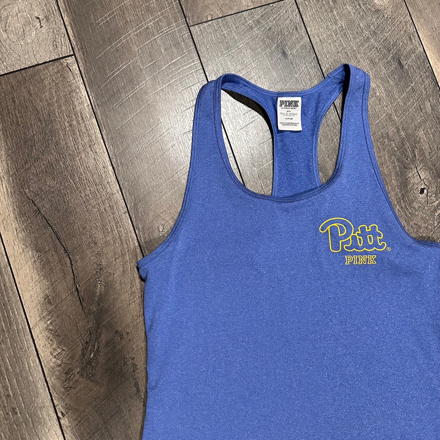 PINK Victoria’s Secret with 5th & Ocean PITT Panthers Tank Top