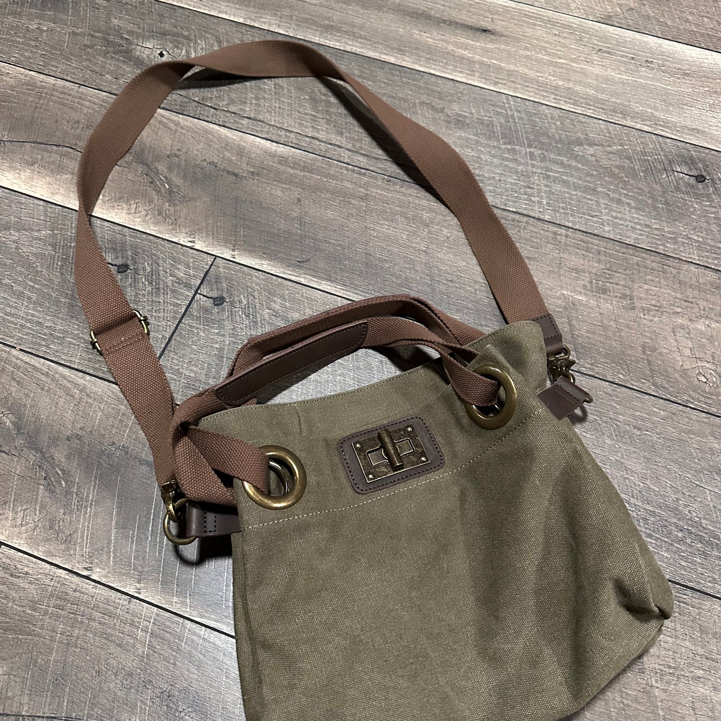 ZEDE Pont Des Arts Canvas Crossbody Bag