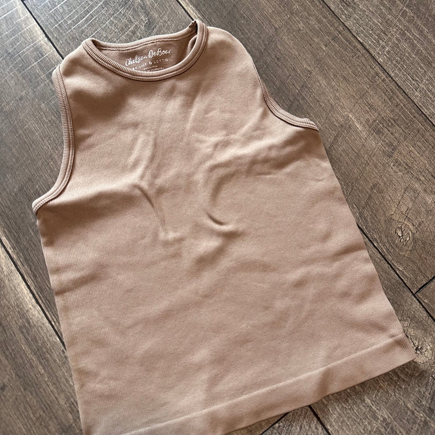 Chelsea DeBoer by Lily & Lottie Ribbed Stretch Tank Top