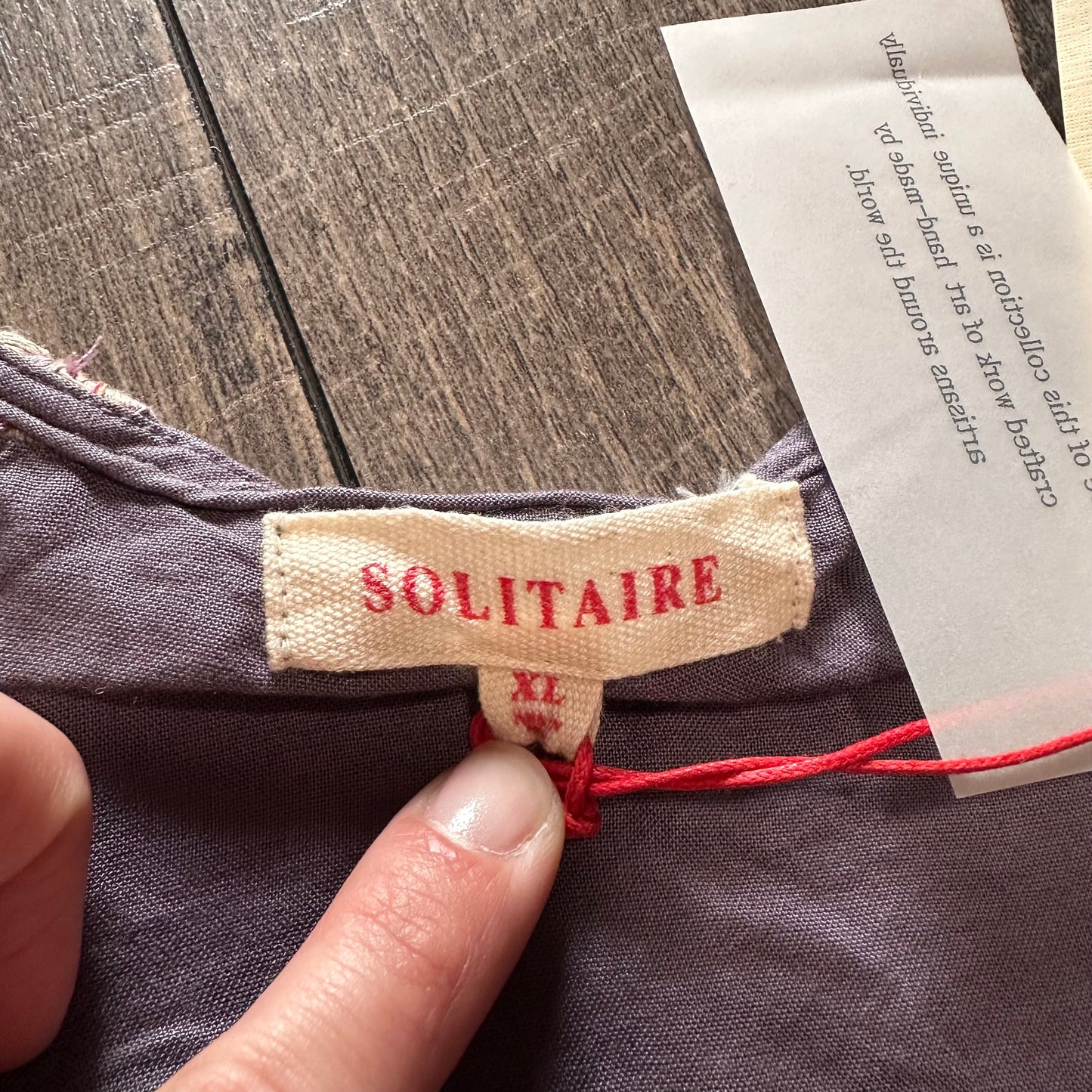Solitaire Embroidered Long Sleeve Top (new with tags)