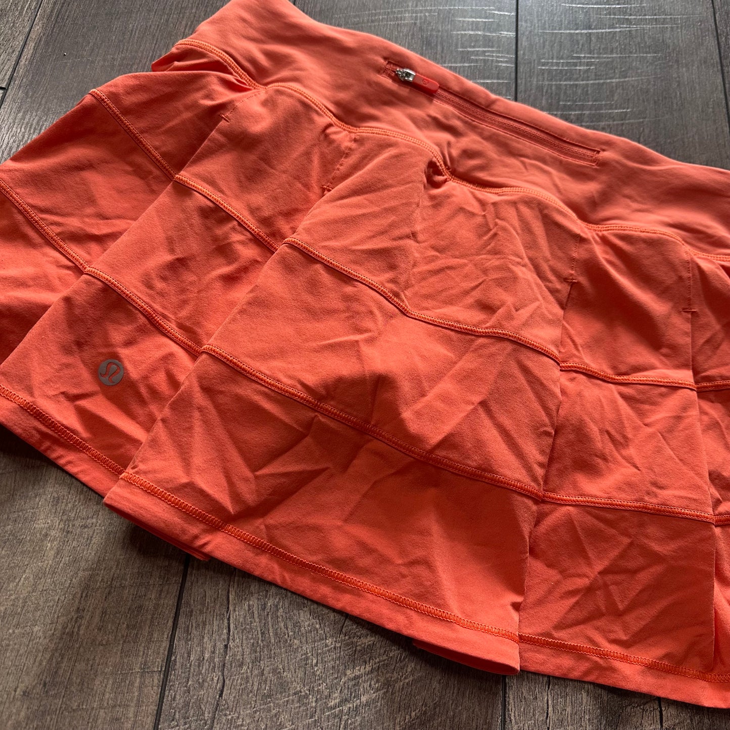 Lululemon Pace Rival Mid-Rise Skirt Warm Coral