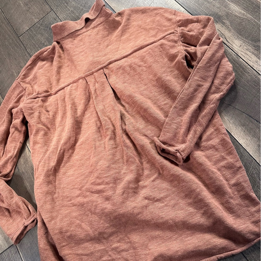 Free People Beach Cotton Blend Button Down Sweater