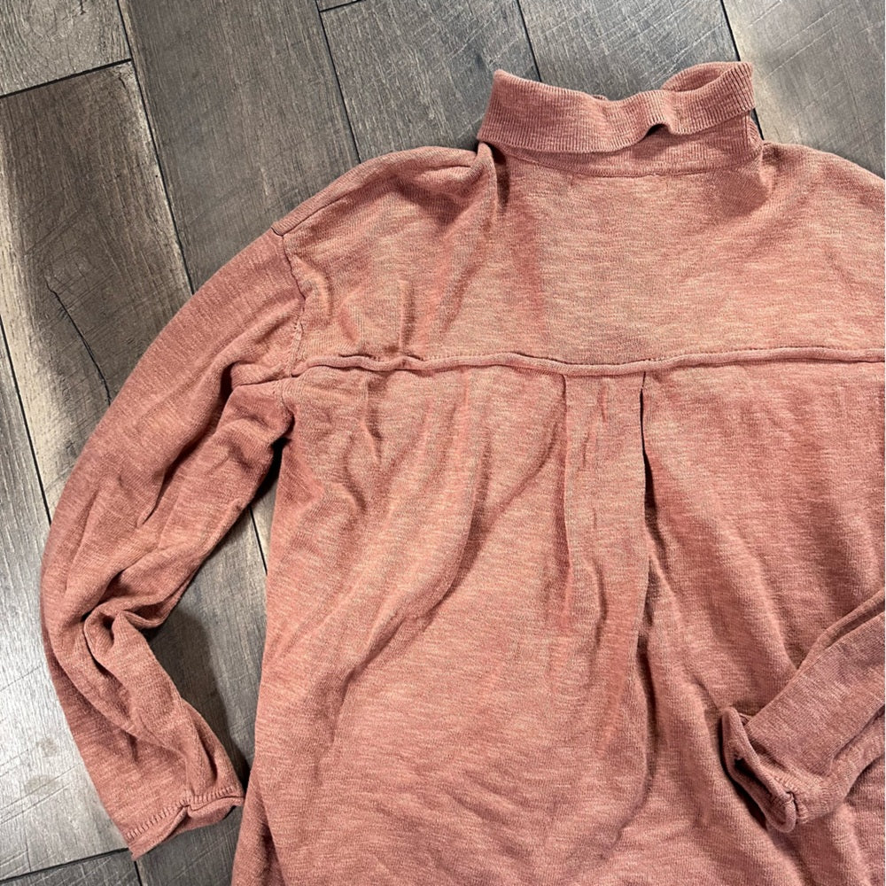 Free People Beach Cotton Blend Button Down Sweater