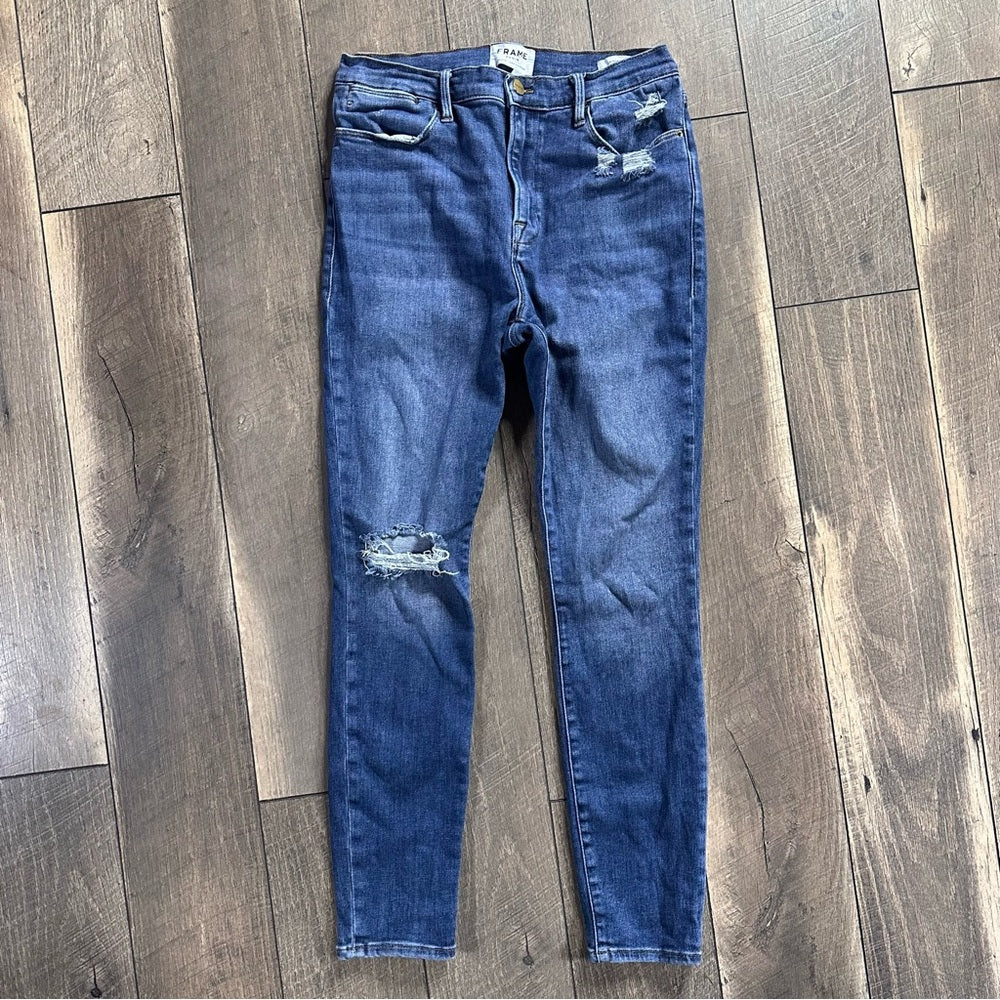 Frame Le Hi Rise Skinny Jeans