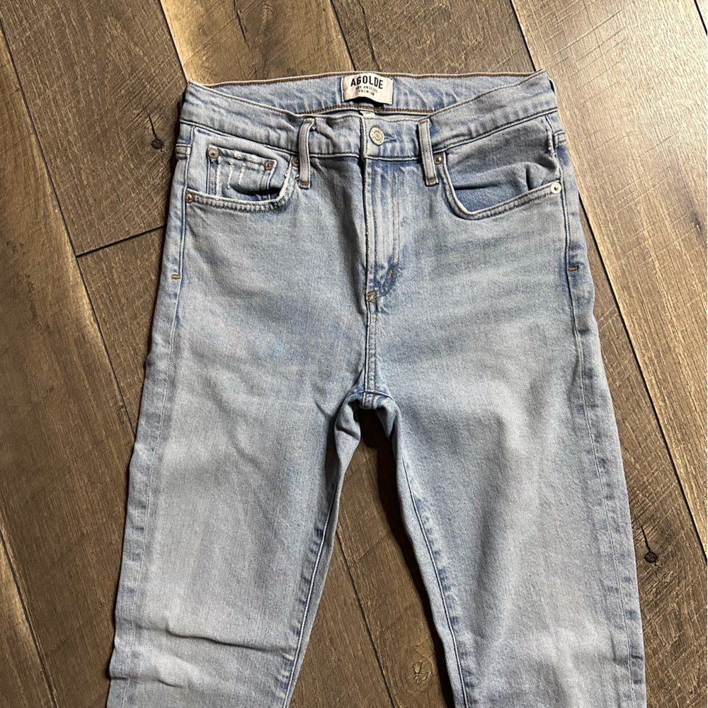 AGOLDE Toni Mid Rise Straight Leg Jeans