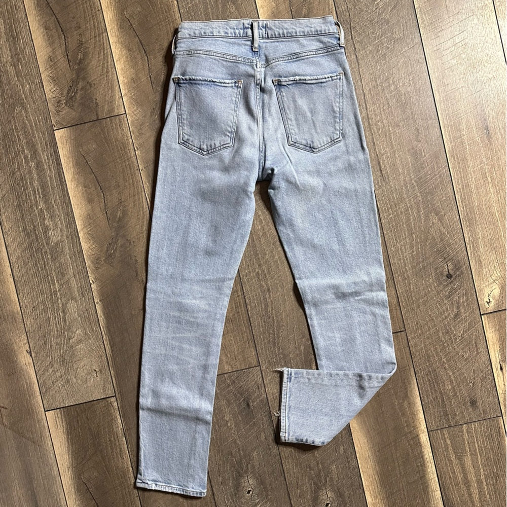 AGOLDE Toni Mid Rise Straight Leg Jeans