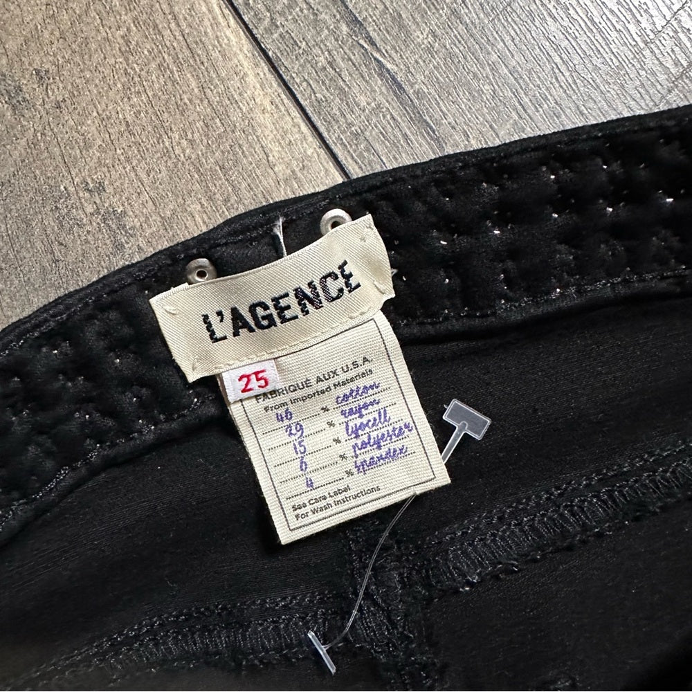 L’Agence Studded Black Skinny Jeans