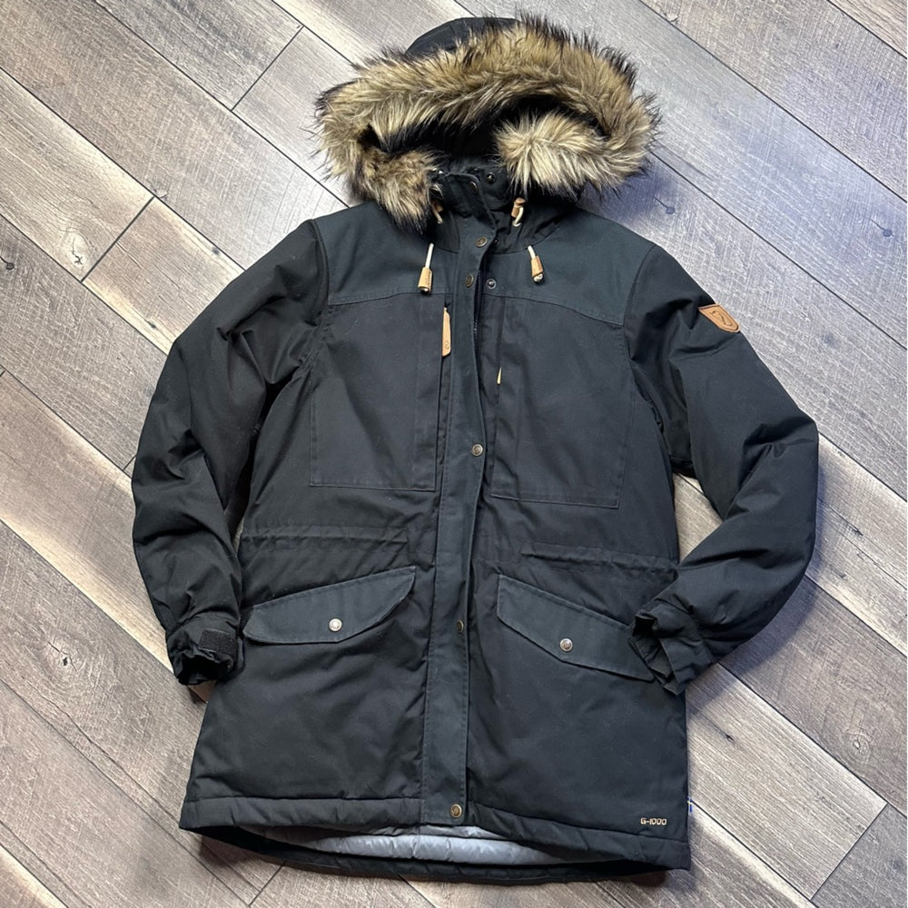 Fjallraven Black Singi Down Hooded Jacket
