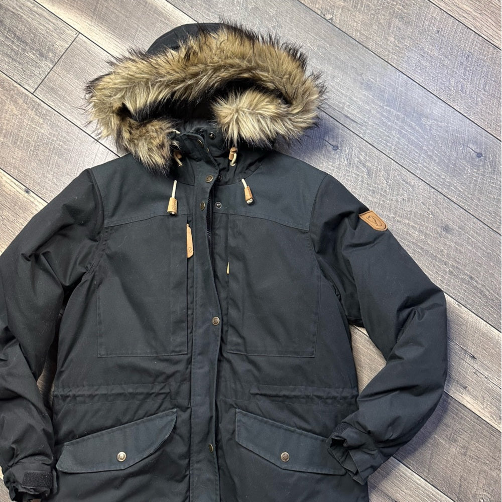 Fjallraven Black Singi Down Hooded Jacket