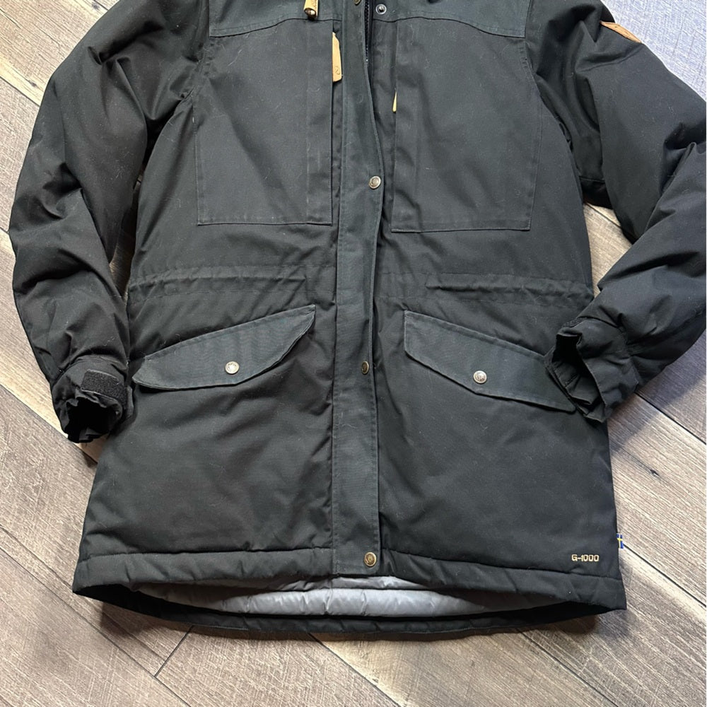 Fjallraven Black Singi Down Hooded Jacket