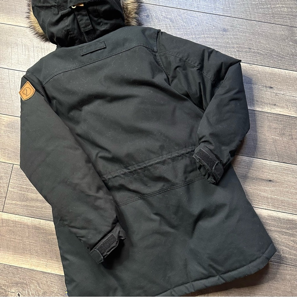 Fjallraven Black Singi Down Hooded Jacket