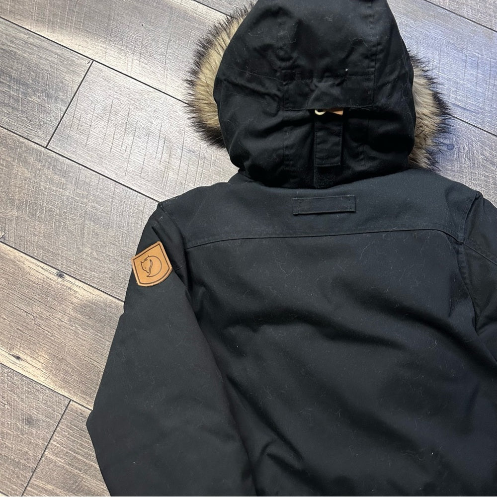 Fjallraven Black Singi Down Hooded Jacket