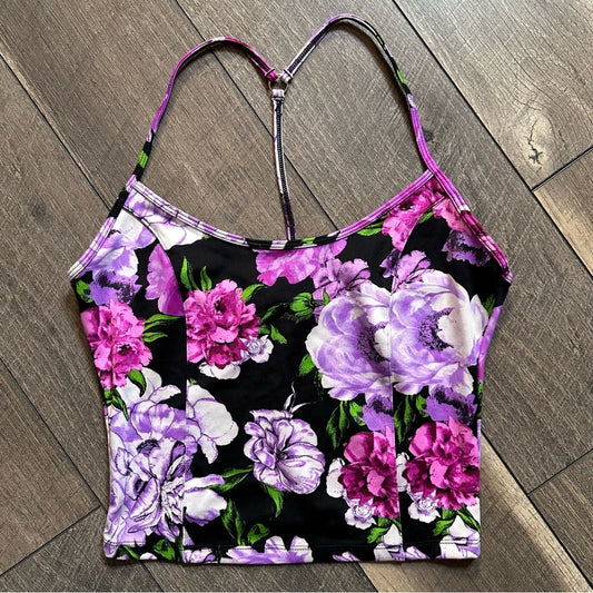 Victoria’s Secret Racerback Floral Crop Tank
