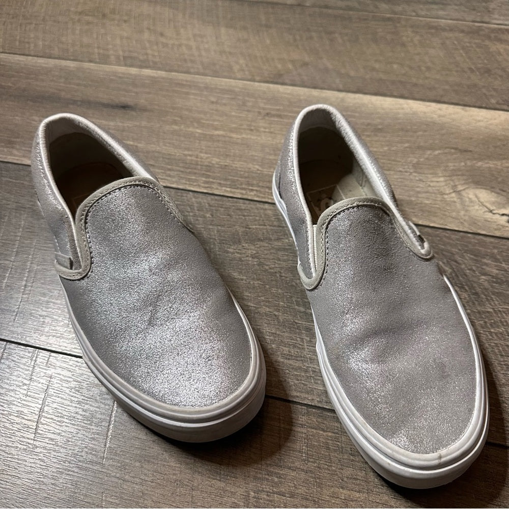 Vans Glittery Slip On Shoes