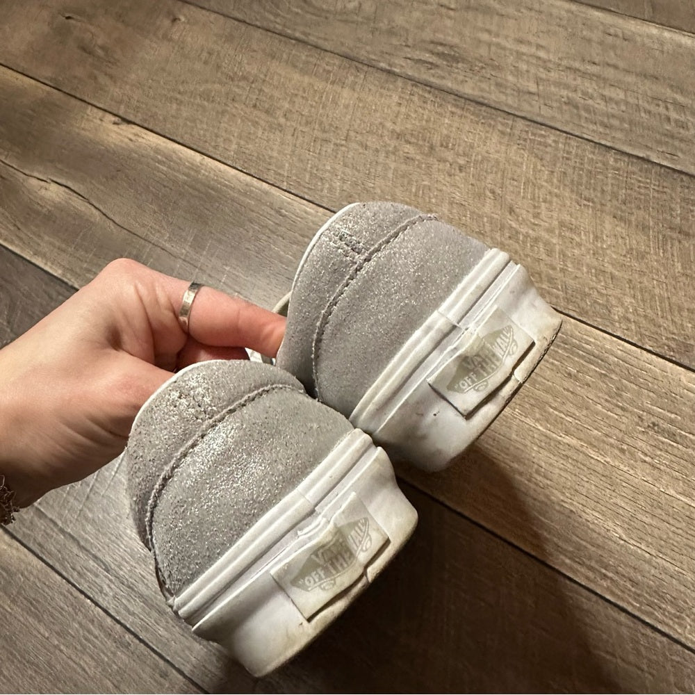 Vans Glittery Slip On Shoes