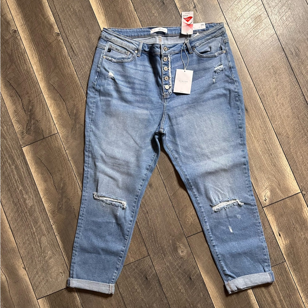 KanCan Buttonfly Skinny Jeans