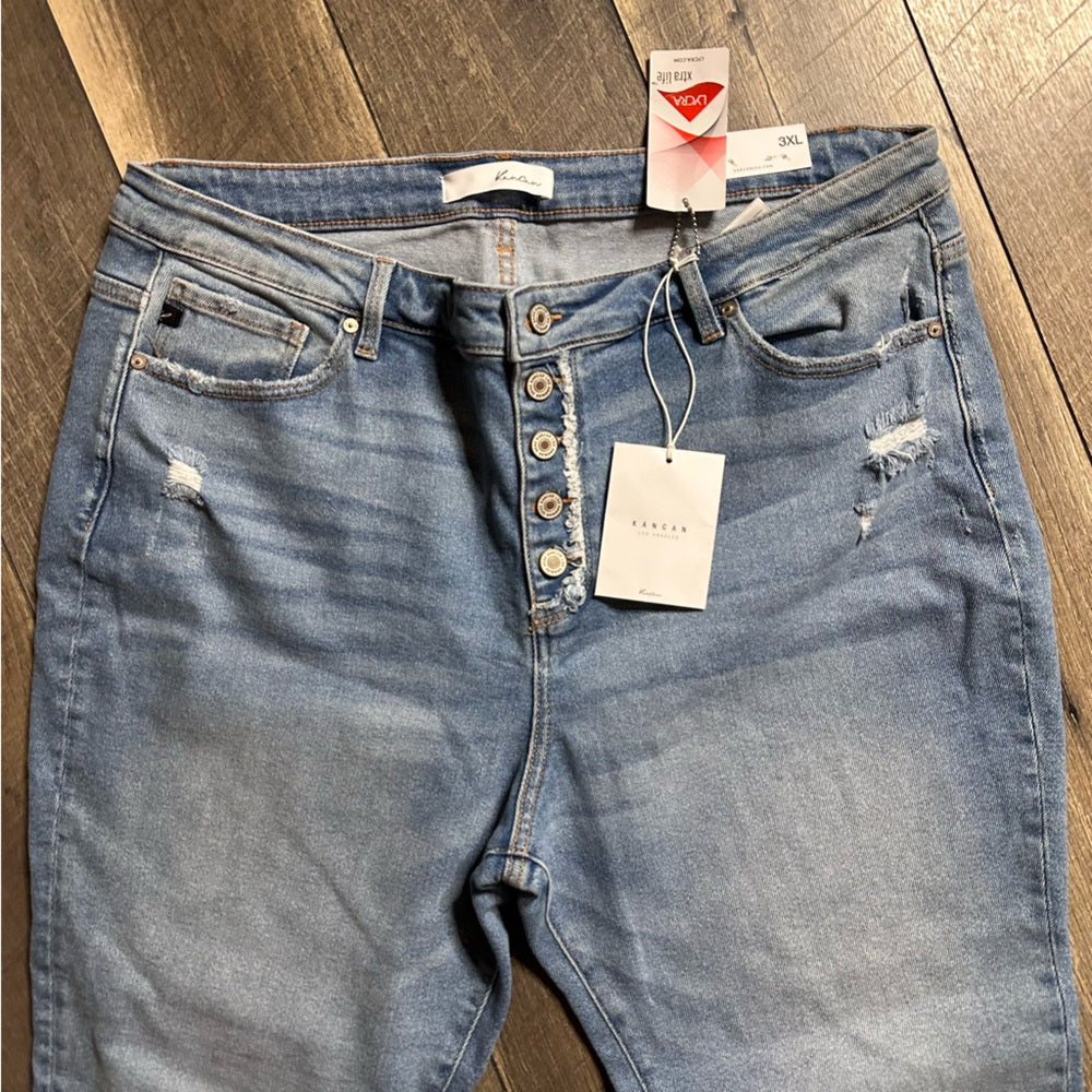 KanCan Buttonfly Skinny Jeans