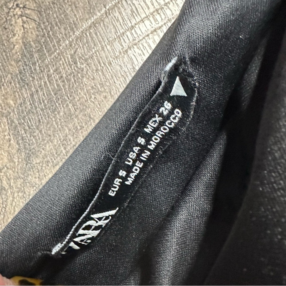 Zara Asymmetric One Sleeve Black Jumpsuit