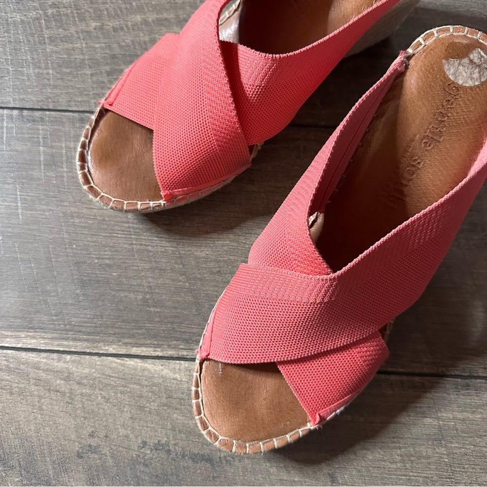 Gentle Souls Espadrille Wedge Sandals